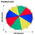 thumbnail image 2 of Parachute Dulousia Parachute 3m Kids Play Rainbow Gymnastics, 2 of 7