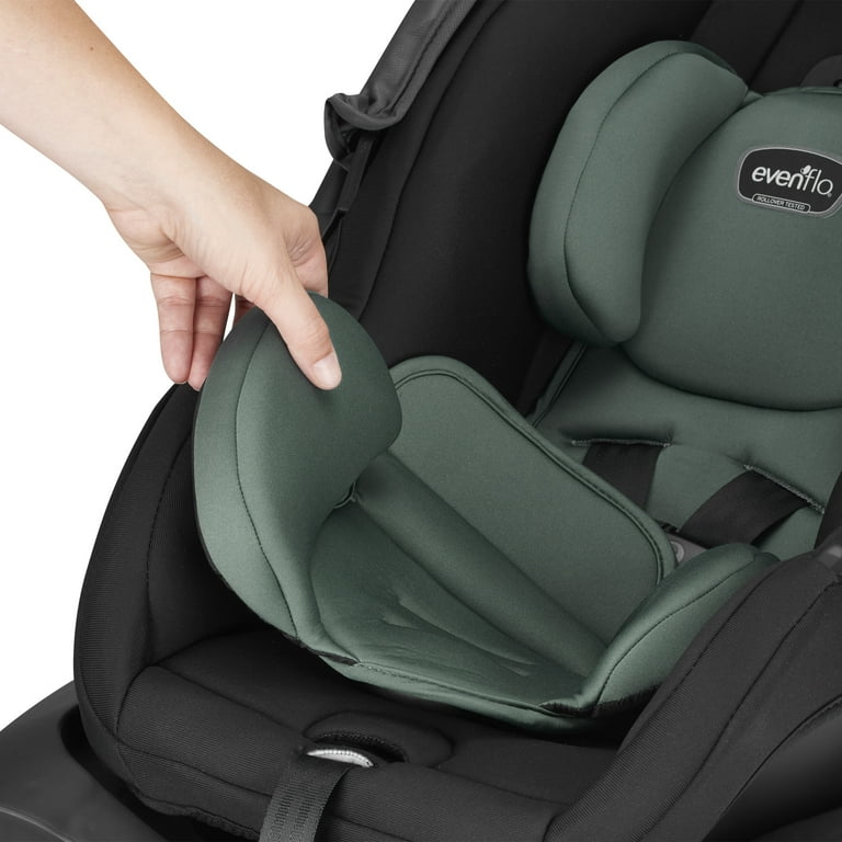 Evenflo LiteMax DLX 35 lbs Infant Car Seat Solid Print Gray and Green Walmart