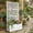 White, variant on Metal Garden Bed with Trellis, 70 Inch Height Metal Planter Box with Trellis, Garden Box for Climbing Plants Vegetable, Metal Garden Bed with Drainage Holes