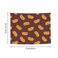 thumbnail image 4 of Hot Dog Print Brown Tapestry for Bedroom - Tapestry Wall Hanging Wall Tapestry for Dorm Wall Decor Home Decoration , Aesthetic Funny Tapestry 29 x 37in, 4 of 5