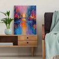 thumbnail image 5 of Abstract Cityscape Oil Painting Canvas Print Wall Art for Living Room Bedroom Office Dining Room Hallway Decor, 5 of 8