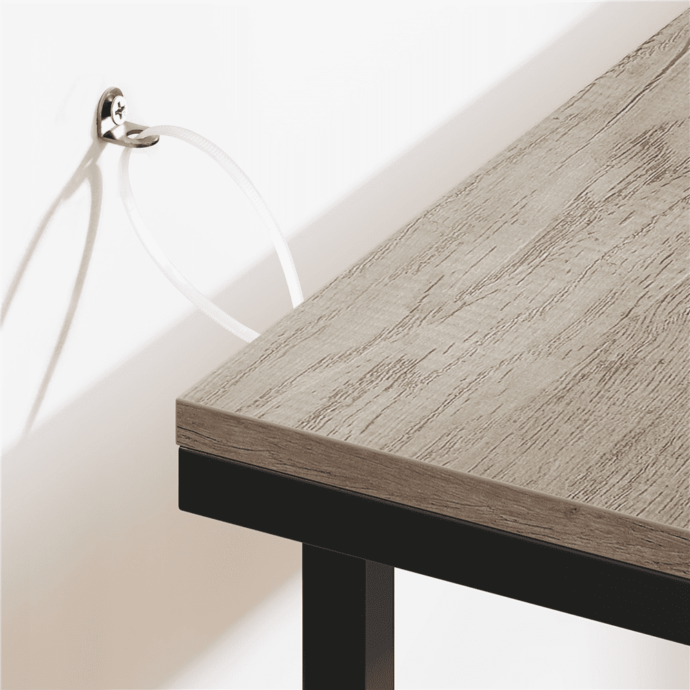 Renwick 63" L Modern Extended Console Table for Hallway Living Room, Gray