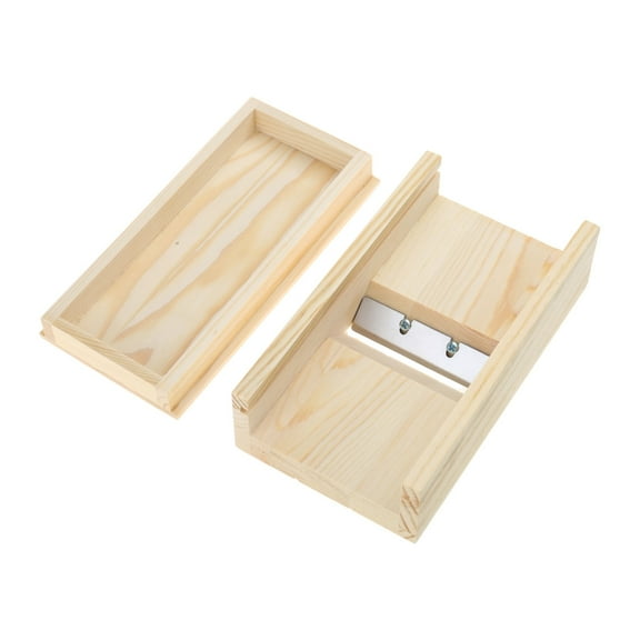 Tizuqe Soap Cutter Drawer Box Wooden Soap Beveler Planer Soap Trimming Tool for DIY Craft Handmade Soap and Candles Making Cutting Tools