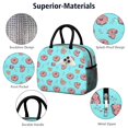 thumbnail image 4 of Lunch Bag Lunch Box for Women Reusable Insulated Lunch Bags,Water-Resistant Cute Donuts Cooler Lunch Tote Bag, Large Capacity for Work Travel Picnic, 4 of 6