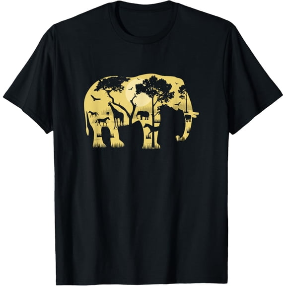 Elephant Safari Shirt Africa Wild T-shirt Men Women & Kids T-Shirt