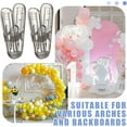 thumbnail image 4 of LemonRoad 20 Pack Balloon Arch Clips Plastic Spring Clamps 2.4 Inch Heavy Duty Clip for Balloon Arch Kit Birthday Decoration Crafts Backdrop Woodworking Photography Studios (Milky White), 4 of 8
