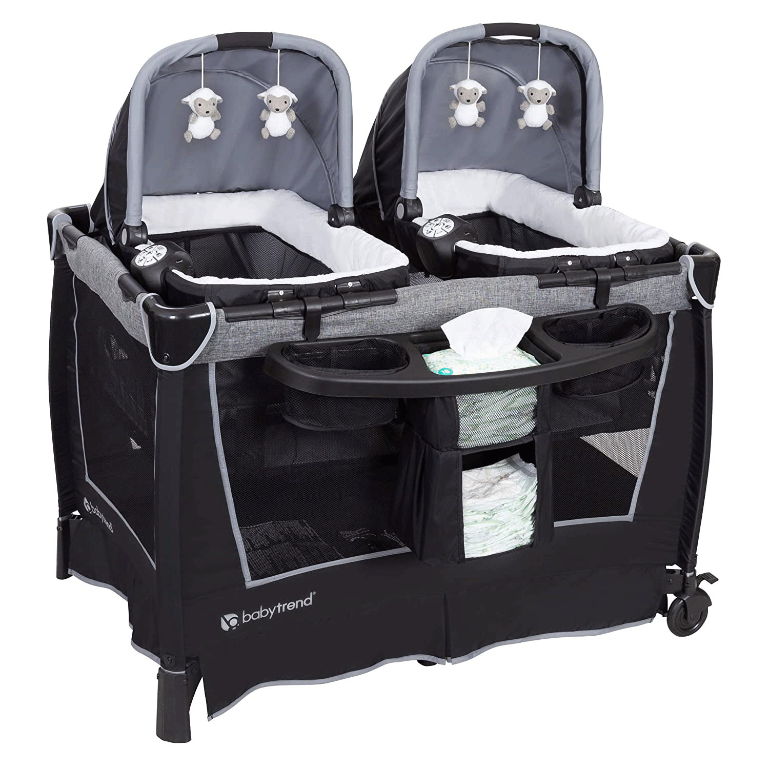 Baby Trend Retreat Twins Nursery Center with 2 Bassinets photo 1