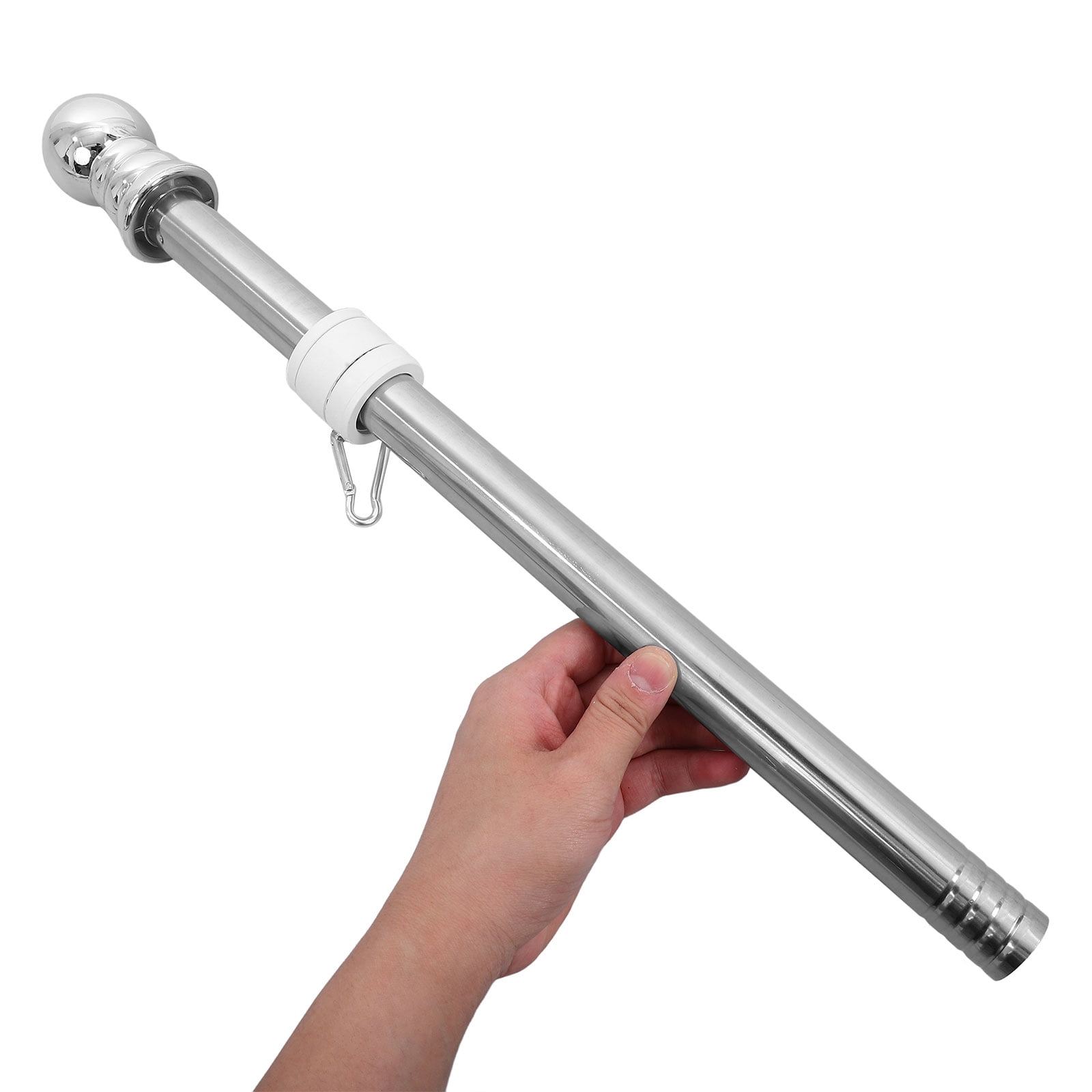 MIPCASE Stainless Steel Flagpole with 360° Rotating Holder, 1 Pack, Outdoor Flag