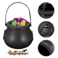 thumbnail image 3 of Cauldron Kettle 10pcs Candy Cauldron Kettles Black Cauldrons Bulk Cauldron Halloween Candy Bucket Halloween Black Cauldrons Trick Or Treat Halloween, 3 of 5