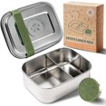 thumbnail image 1 of Bento Box Everusely Sage de acero inoxidable de 800 ml con recipiente, 1 of 7