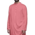 thumbnail image 4 of Atasi Ethnic Kurta For Men Solid Fashion Men Long Sleeve Kurtas Shirt, 4 of 7