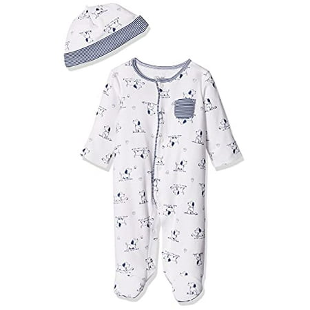 UPC: 0883953814982 | Little Me Baby Toile Footie with Hat Puppy 3 Months
