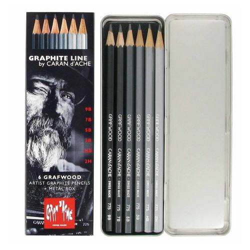 CARAN DACHE/CREATIVE ART 775306 CARAN DACHE GRAPHITE Ligne 6 Ensemble de Crayons