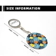 thumbnail image 3 of Naloa Sunflowers Print Round Keychain Keychain Key Ring, Key Tag, Key Chain Bulk for Gift Accessories (Round), 3 of 7