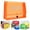 Orange, variant on Plastic File Folders Legal Size Expandable Document Folder with Snap Button Closure, A4 Expanding File Wallet Envelopes Pouch with Label Pocket, 1 Pack,Pink
