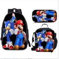 thumbnail image 1 of Primary And Secondary School Students Animation Backpack, Youth Schoolbag Three-piece Set-SinKeeU, 1 of 4