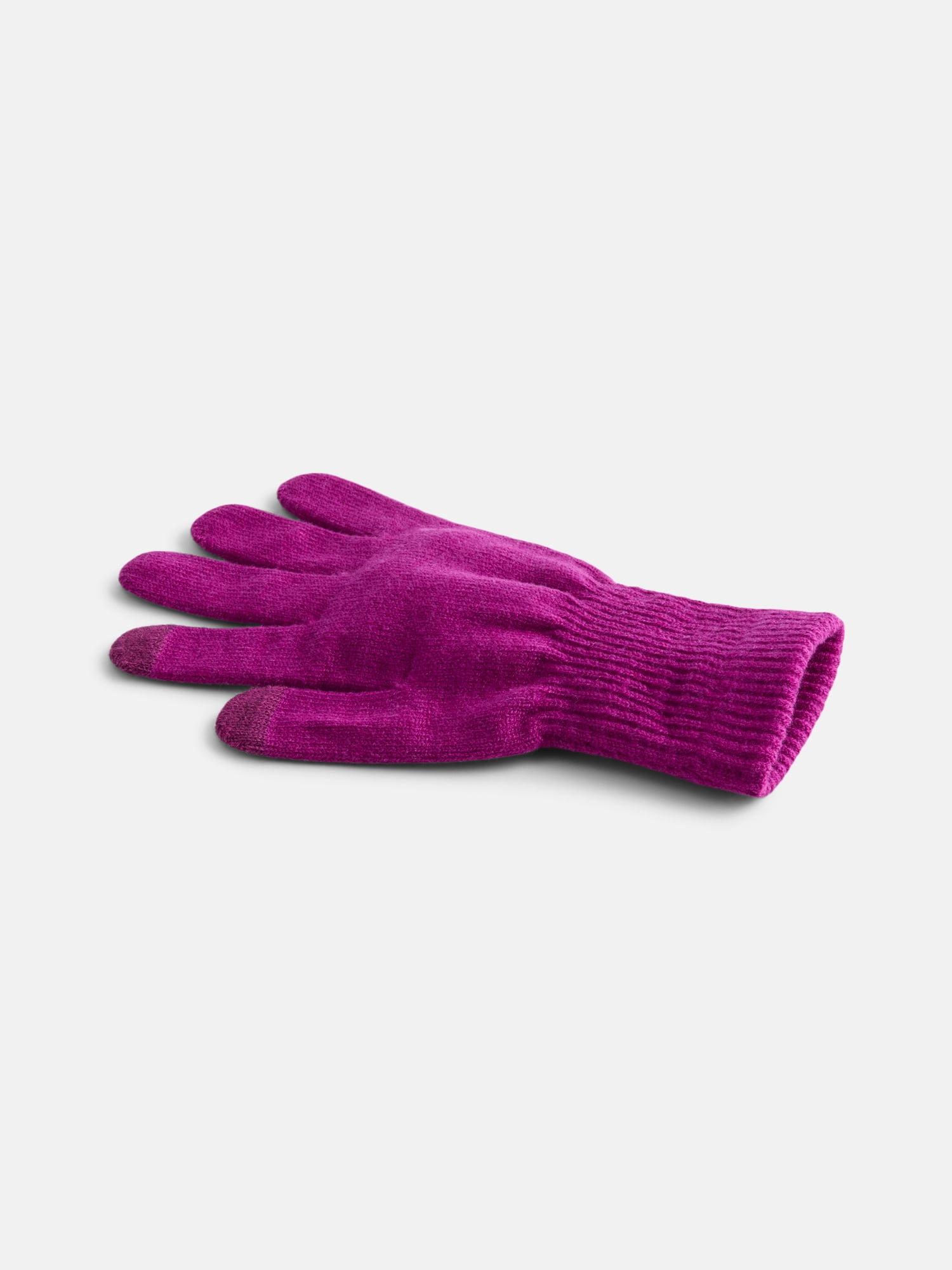 Scenario Women's Tech Touch Knit Gloves, Berry Bright