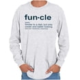 thumbnail image 4 of Funcle Fun Uncle Definition Cool Men's Long Sleeve Tee T Shirt Brisco Brands S, 4 of 6