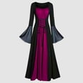 thumbnail image 3 of DuoJiaJ Performance Médiévale pour Femmes Robe Chemise Irlandaise à Manches Trompette avec Corset Robe Traditionnelle Fête et Party Femmes m Cosplay Gothique Rétro Robe Corset à Manches Longues, 3 of 3