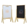 thumbnail image 5 of Little Partners Contempo Art Toddler Easel - Adjustable Height Two-Sided Paint Station for Kids with Chalk Board, Magnetic Dry Erase Board, Paper Holder, Paint Containers - Natural, 5 of 10