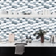 thumbnail image 3 of Papel pintado 3D de 12 x 12 pulgadas, azulejos resistentes al calor y al agua, pegatinas de pared extraíbles autoadhesivas en el baño de la cocina, 10 hojas, diseño de mármol, 3 of 4