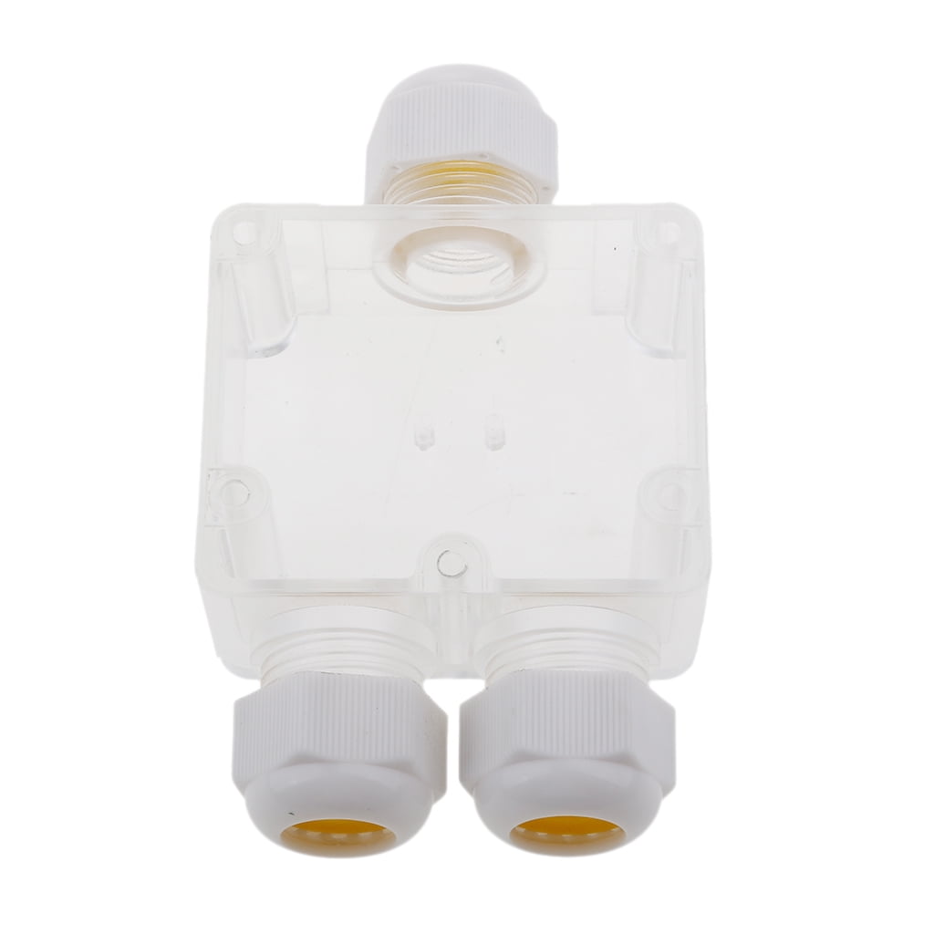 Clear Waterproof Enclosure Case Box Electrical Junction Box IP68 3 Way