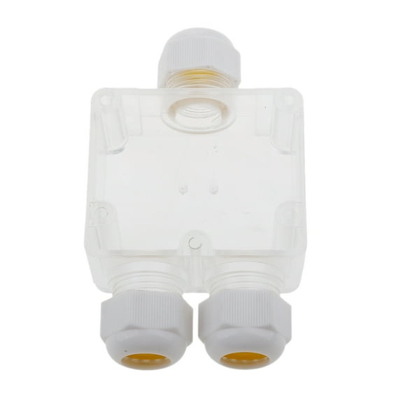yotijay IP68 Waterproof Outdoor 3 Way Gland Electrical Junction Box Cable Protection
