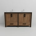 thumbnail image 5 of Ziva 60 in W Rustic Barnwood Double Bath Vanity, Cultured Marble Top and 22 in Mirrors, 5 of 8