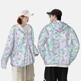 thumbnail image 4 of Daiia Sequins UPF 50+ Sun Protection Hoodie Jacket Lightweight Long Sleeve Sun Shirt for Women Men with Pocket Hiking Outdoor-X-Large, 4 of 7