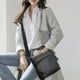 thumbnail image 3 of Bolso de Mensajero de PU Suave Likrtyny Negro, 3 of 8