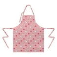 thumbnail image 2 of Pink Cartoon Unicorn Rainbow Planet Star Apron-Garden Aprons for Women with Pockets-Cotton Linen Waterproof Kitchen Cooking Gardening Aprons Adjustable for Kitchen,Cooking,BBQ and Salon 33x27 Inch, 2 of 7