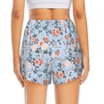 thumbnail image 2 of Lsque Rose Flowers Printed Women's Running Shorts with Liner Pockets,Elastic Quick Dry Workout Athletic Gym Yoga Shorts,Womens High Waist Shorts-Large, 2 of 9