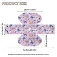 thumbnail image 7 of COEQINE Tissue Box Cover Dispenser Faux Leather Cube Tissue Cube Box Holder Snap Closure Table Dryer Sheet Dispenser for Home Office Decor RV Accessories, Bohemian Butterfly Floral Purple, 7 of 7