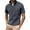 Grey, variant on Men's Glue Half Zip Short Sleeve Men's Summer Stand Collar Stretch T Shirt Sports Ice T Shirt Workout T Shirts for Men