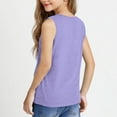 thumbnail image 4 of FAIWAD Tank Top for Girls Kids Summer Casual V Neck T Shirts Loose Sleeveless Basic Tees Beach Vacation Clothes, 4 of 9