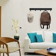 thumbnail image 3 of Perchero de Pared, Percheros de Diseño de Acero Inoxidable, Percheros Macizos para Baño, para Dormitorio, Oficina, Negro, 5 Ganchos, 3 of 5