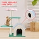 thumbnail image 4 of Árbol para Gatos Forma de Flor Rosa con Casa Grande, Torre Rascador de Sisal Natural Alto 95CM, Poste Rascador de Flores Adorable con Plataforma de Salto para Espacio Pequeño, Centro de Juego, 4 of 7