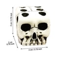 thumbnail image 2 of 1pc Halloween White Skull Dice, Casual Party Board Game Toy Cosplay Tool, 2 of 4