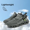 thumbnail image 4 of Zapatillas para correr XKOWUO para hombre gris oscuro talla 7, 4 of 5