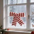 thumbnail image 4 of Dongrere Christmas Tree Bow Decor Plush Hanging Ornament Striped Bow for Window Tree Gift Farmhouse Winter Holiday Decor, A, 4 of 6