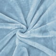 thumbnail image 3 of JML Flannel Fleece Blanket,Soft 1 Ply Lightweight Bed Blanket,Light Blue, Queen (79"x 91"), 3 of 6