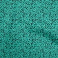 thumbnail image 1 of oneOone Silk Tabby Turquoise Green Fabric Lace Floral Sewing Craft Projects Fabric Prints By Yard 42 Inch Wide, 1 of 6