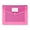 Pink, variant on Plastic Expanding File Folder Transparent Envelopes with Snap Closure,No Dividers,Letter/A5 Size for School/Office/Home By Kilougeis