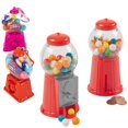 thumbnail image 1 of Mini Gumball Machine pour les Enfants 4 Pack HTOOQ 5 "Machine à Gumball à Pièces et 3" Porte-Clés Gumball Machine (Gumballs Inclus) par HTOOQ - -, 1 of 8