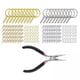 thumbnail image 1 of 3x221x DIY Llaveros Divididos Con Juego De Cadena Para Accesorios De Llavero Oro Plata, 1 of 8