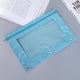 thumbnail image 5 of Estuche de lápices de tres orificios con cremallera | Organizador de documentos de PVC transparente | Carpeta desmontable | Bolsa para bolígrafos de gran capacidad | Se adapta a la carpeta de 3, 5 of 7