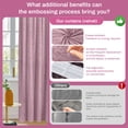 thumbnail image 6 of Lapalife 2 Panels Blackout Velvet Curtains, Scroll Floral Pattern Rod Pocket Thermal Insulated Velvet Curtain Drapes for Living Room, 52"x 96", Pink, 6 of 7