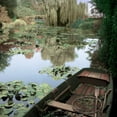 thumbnail image 2 of Blaustein, Alan 15x15 Gold Ornate Wood Framed with Double Matting Museum Art Print Titled - Giverny Boat #1, 2 of 4