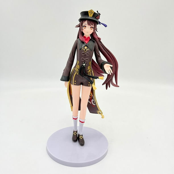 Figura de Anime Genshin Impact de 25cm, modelo de figura DE ACCIÓN DE Zhongli/Klee/Paimon, modelo de muñeca de juguete Gong Bohan LED