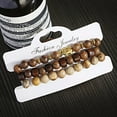 thumbnail image 2 of RSAMD 3Pcs Natural Wooden Beaded Bracelets Set Jewelry Gifts for Men Women, 2 of 9